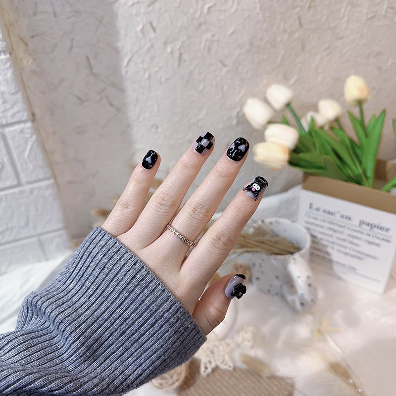 Kuromi pure handmade press-on nails