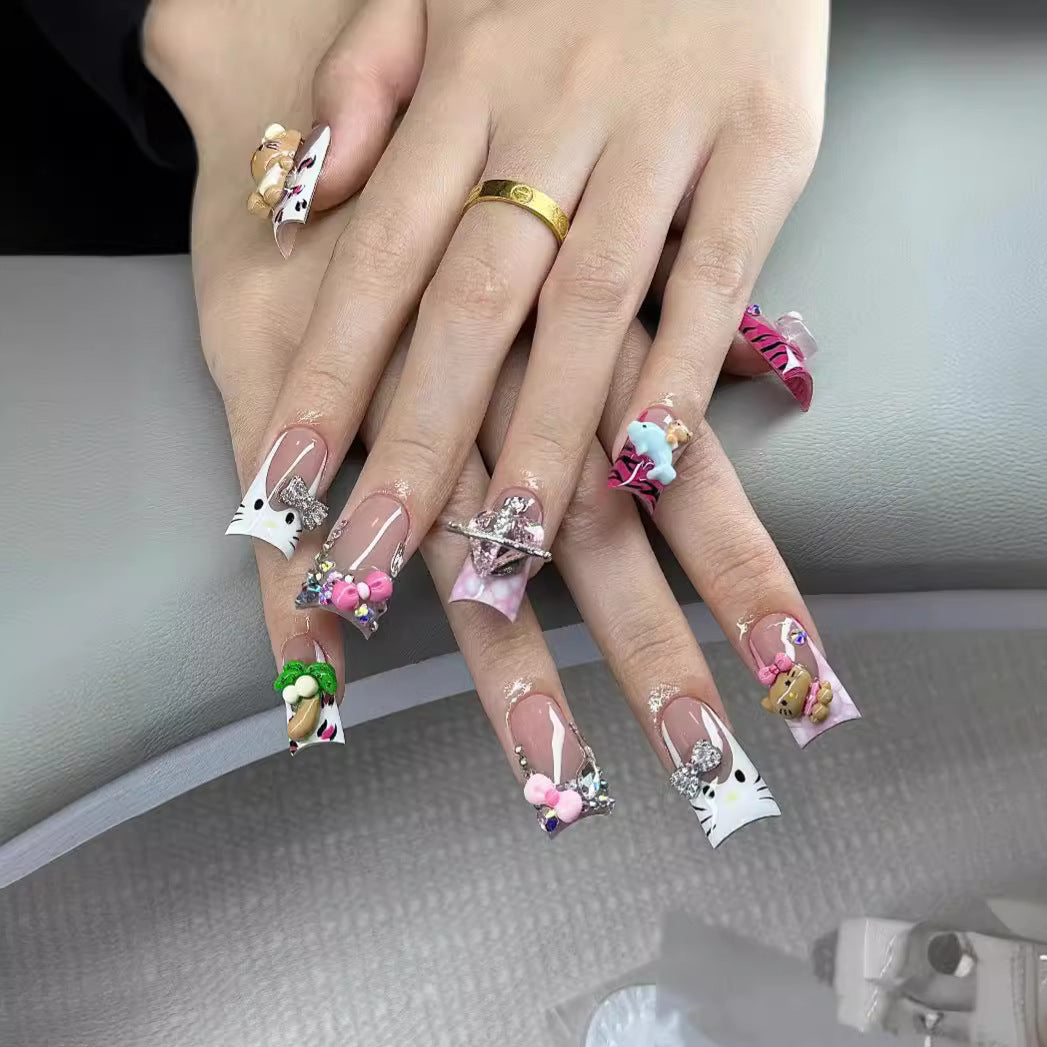 Hello Kitty region-limited European and American handmade press-on nails