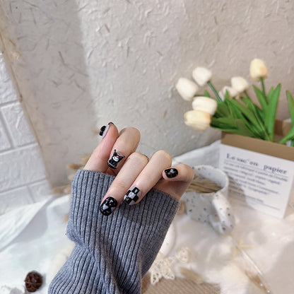 Kuromi pure handmade press-on nails